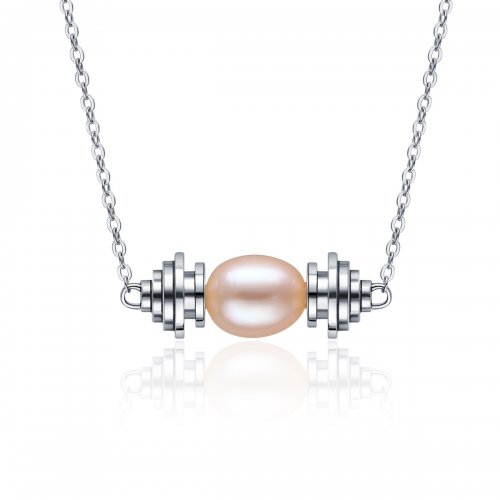 Collar de dije estilo Pandora con scroll - VSN036 Collar de dije estilo Pandora con scroll - VSN036