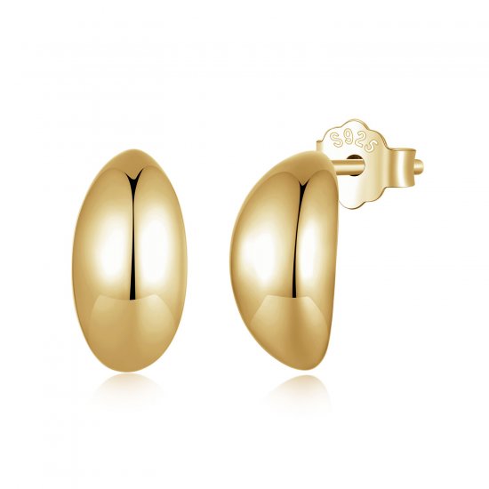 Estilo Pandora Pendientes Luna Studs - SCE1632-B - Haga click en la imagen para cerrar
