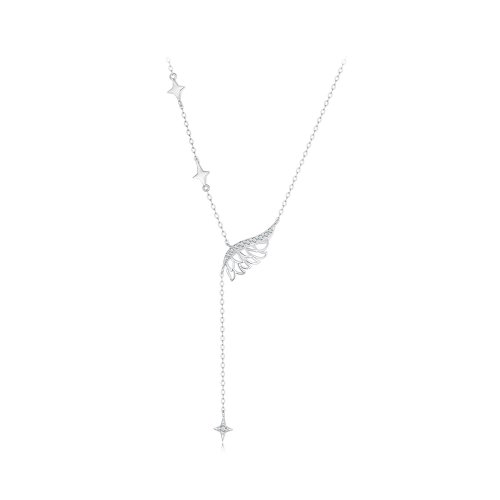 Collar con alas estilo PANDORA - BSN395