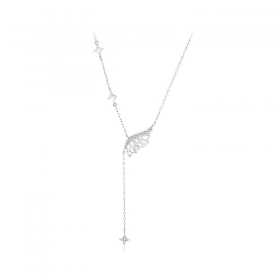 Collar con alas estilo PANDORA - BSN395 - Haga click en la imagen para cerrar