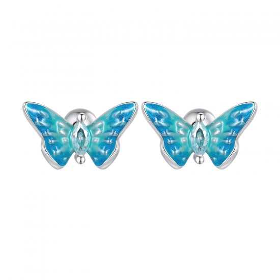 Estilo Pandora Exquisitos Pendientes de Mariposa - SCE1571 - Haga click en la imagen para cerrar