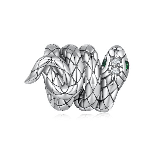 Charm estilo Pandora de Serpiente Espíritu enroscada - SCC2549