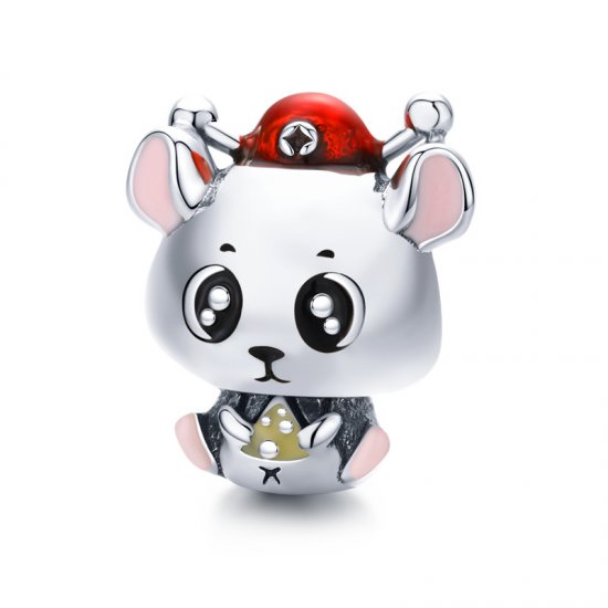 Charm de bebé ratón de plata estilo Pandora - BSC113 - Haga click en la imagen para cerrar