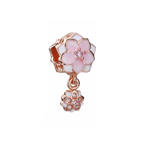 Charm colgante Magnolia Bloom Pale Cerise PANDORA Rose