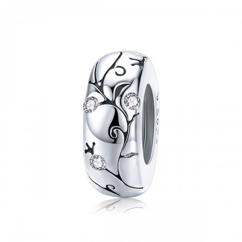 Charm Separador de Estilo Pandora en Plata con Patrón Clásico - SCC1559
