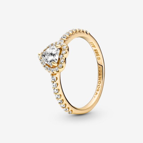 Anillo de corazón elevado PANDORA - 159139C01