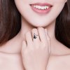 Anillo abierto de garras de gato plateado estilo Pandora - SCR584