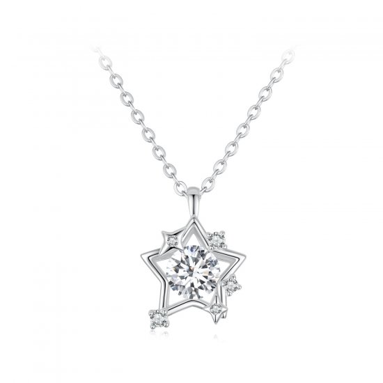 Collar de estrella estilo PANDORA - SCN523 - Haga click en la imagen para cerrar