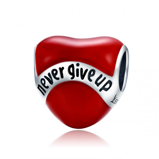 Charm de Plata Estilo Pandora "No te Rindas" - SCC808 - Haga click en la imagen para cerrar