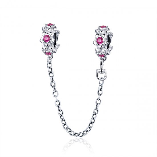 Cadena de seguridad estilo Pandora de plata con guirnalda de hadas - BSC035 - Haga click en la imagen para cerrar