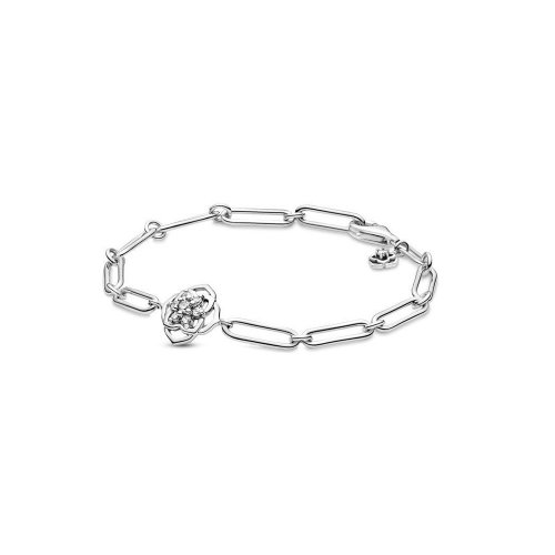Pulsera de enlace con pétalos de rosa PANDORA - 599409C01