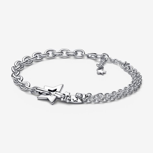 Pulsera de doble cadena PANDORA Shooting Star - 592409C01