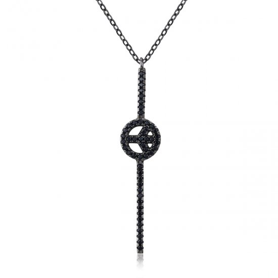 Collar estilo Pandora anhelando la paz - VSN048 - Haga click en la imagen para cerrar