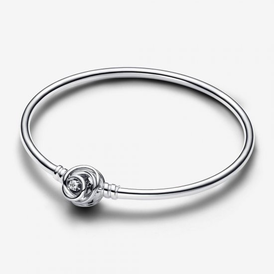 Pulsera Pandora Moments Rígida Cierre Envuelto - 593229C01 - Haga click en la imagen para cerrar
