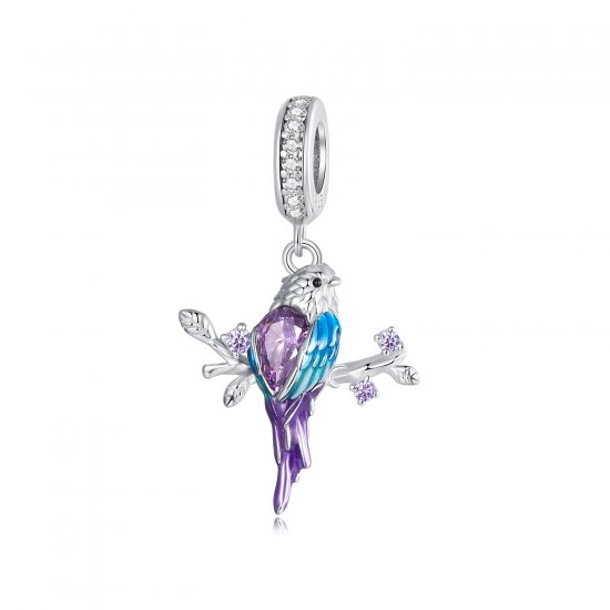 Colgante estilo PANDORA con forma de martín pescador - BSC985 - Haga click en la imagen para cerrar
