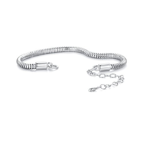 Pulsera de cadena estilo Pandora con cadena de hueso de serpiente - BSB150