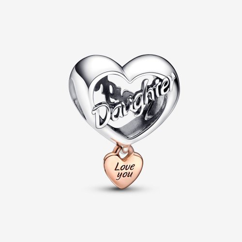 PANDORA Amor a ti Hija Encanto Corazón - 782327C00