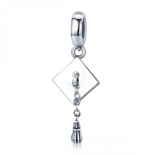 Pendiente de Toga de Graduación de Plata Estilo Pandora - SCC459