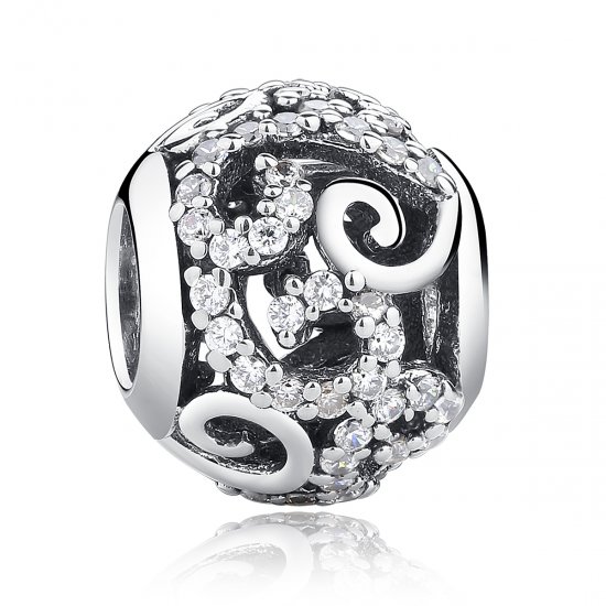Charm de Plata estilo Pandora con Pavé de Plata - SCC021 - Haga click en la imagen para cerrar