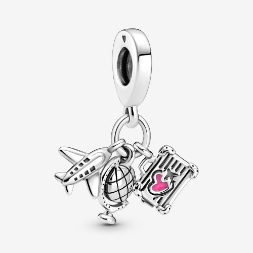 PANDORA Avión, Globo y Maleta Charm Colgante - 799435C01