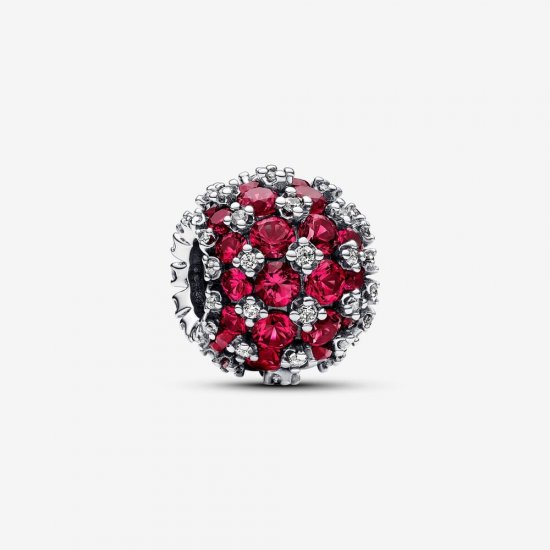 Charm Pandora Redondo Brillante en Pavé Rosa - 792630C03 - Haga click en la imagen para cerrar