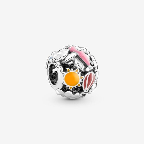 Charm de viaje y cielo con arcoíris de Pandora Fly Away - 791695C01