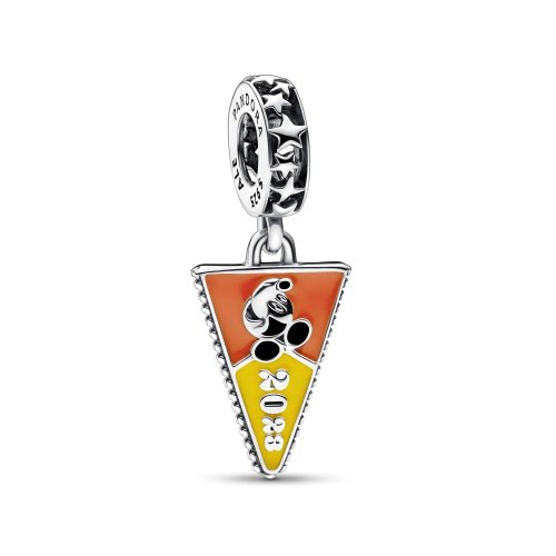 Disney Parks Pandora 2023 Banderín de Mickey Mouse Barra de helado colgante Charm NIB - P-D-3883