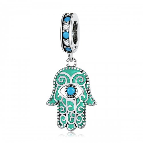 Pulsera estilo Pandora con colgante de Mano de Fátima - BSC593