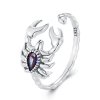 Anillo abierto de estilo Pandora retro con escorpión - SCR974-E