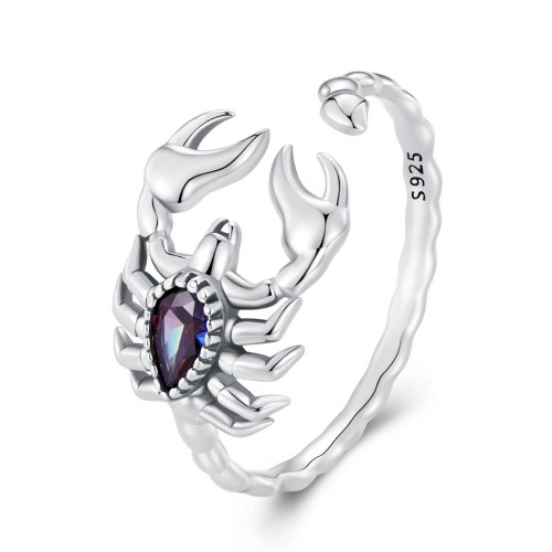 Anillo abierto de estilo Pandora retro con escorpión - SCR974-E