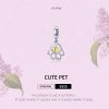 Estilo Pandora Plateado y Chapado en Oro - Colgante de Mascota de la Cura - SCC1251