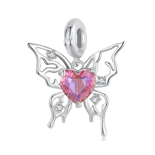 Charm de mariposa sangrienta estilo PANDORA - SCC2696