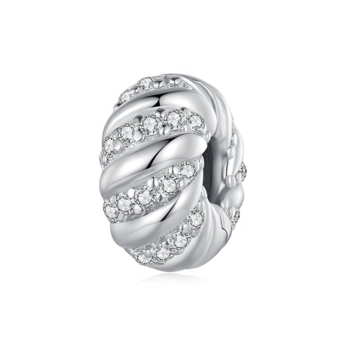 Pandora Estilo Separador de Silicona Trenzado - BSC905