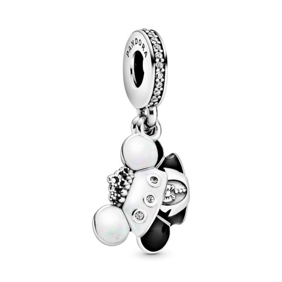 PANDORA Disney Mickey y Minnie boda colgante de plata esterlina - 798804C01 - Haga click en la imagen para cerrar