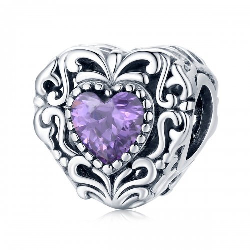 Encanto de corazón misterioso estilo Pandora - SCC1929