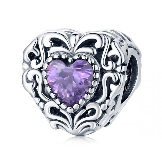 Encanto de corazón misterioso estilo Pandora - SCC1929 - Haga click en la imagen para cerrar