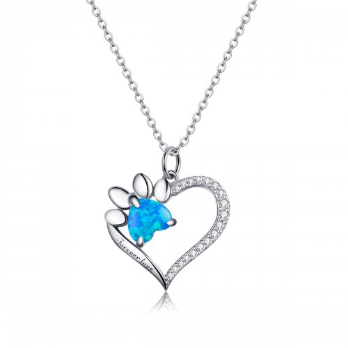 Collar con estilo Pandora en forma de corazón - BSN225