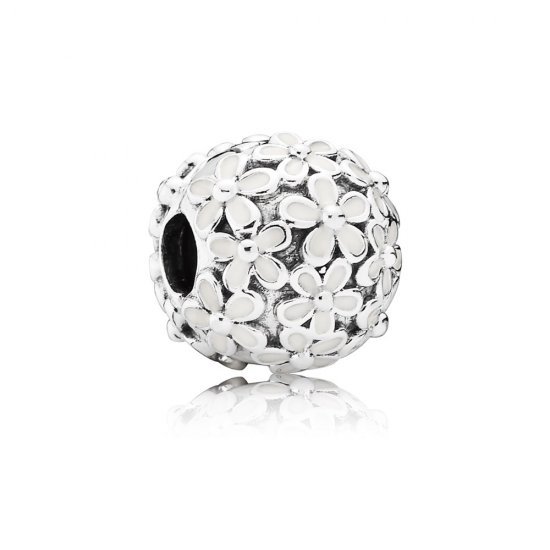 Charm en plata de ley Prado de la Margarita PANDORA - Haga click en la imagen para cerrar