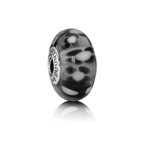 Charm cristal de Murano Negro - PANDORA