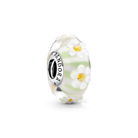 Charm de vidrio Murano con diseño de Margarita de Pandora - 798798C00 - Haga click en la imagen para cerrar