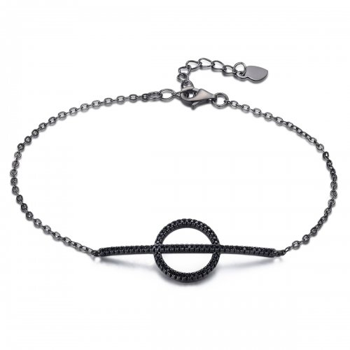 Pulsera de estilo Pandora con geometría simple - VSB011