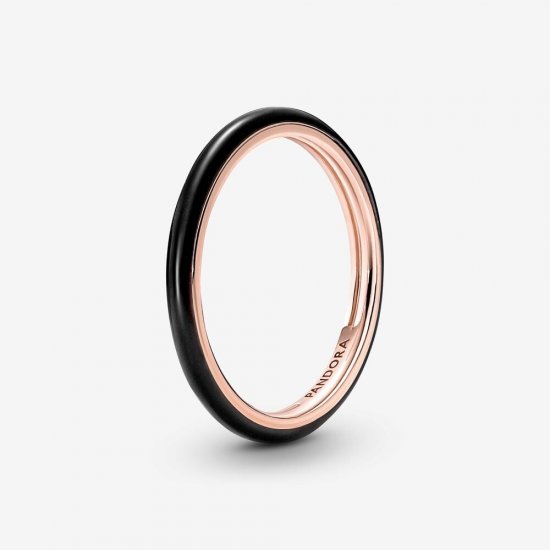 Anillo Esmalte Negro Pandora ME - 189655C01 - Haga click en la imagen para cerrar