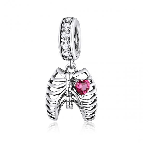 Estilo Pandora Plata Amor Voto de Costillas Colgante - SCC1459 - Haga click en la imagen para cerrar