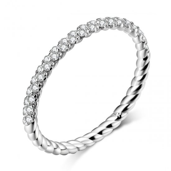 Anillo de Amor de Plata Estilo Pandora - SCR624 - Haga click en la imagen para cerrar