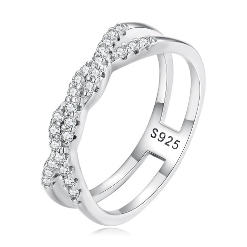 Anillo de estilo Pandora con giro - BSR327