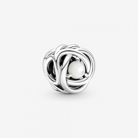 Charms de Círculo de Eternidad de Madreperla Blanca de PANDORA - 790064C03 junio - Haga click en la imagen para cerrar