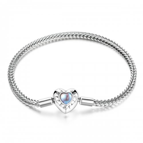 Pulsera con broche en forma de corazón al estilo Pandora - SCB223