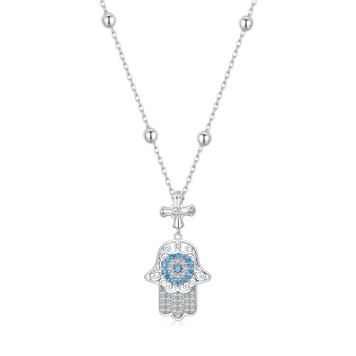 Collar de la mano de Fátima estilo PANDORA - BSN369