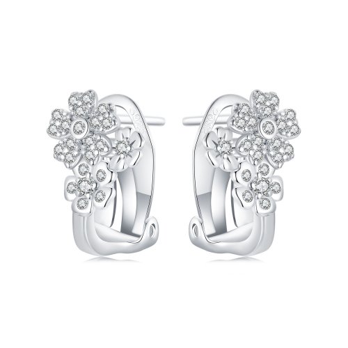 Botones para pendientes con forma de flor pequeña estilo PANDORA - BSE975