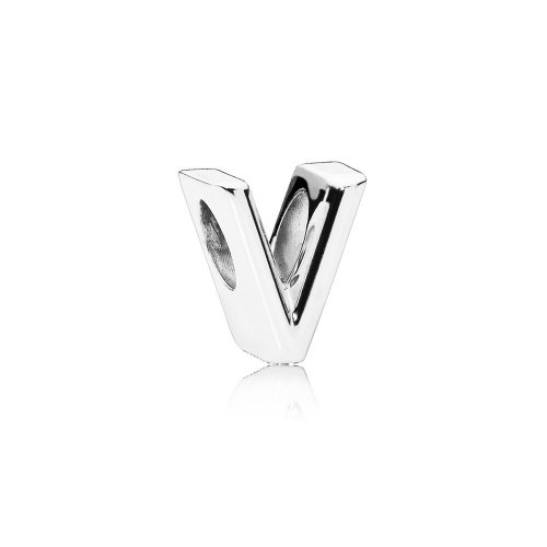 Charm en plata de ley Letra V - PANDORA